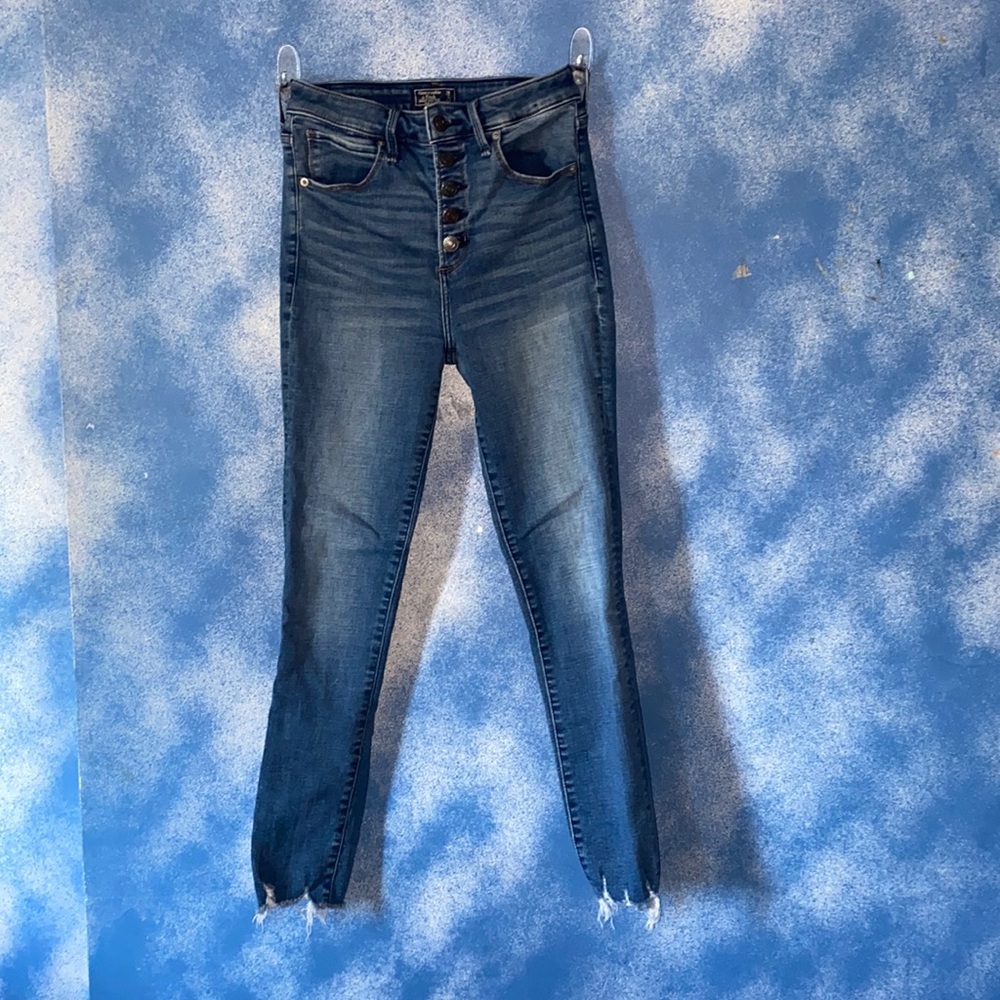 High rise ankle jeans